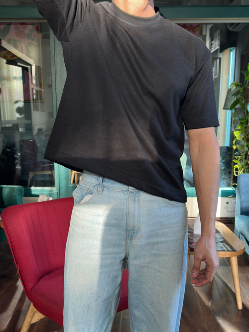 Basic Crop Tee Black