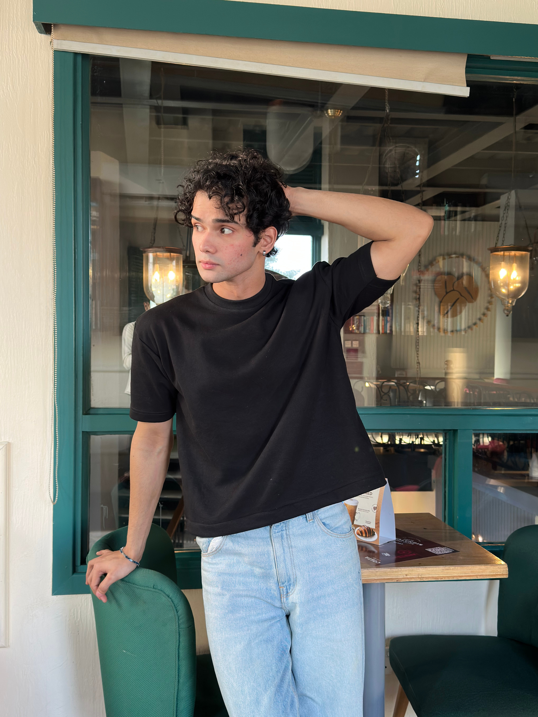 Basic Crop Tee Black